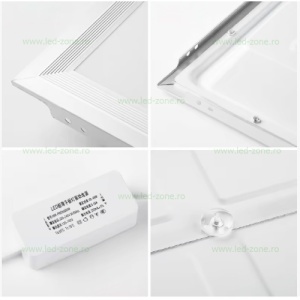 Panou LED 24W 60x30cm Incastrabil Alb Backlight - Img 4