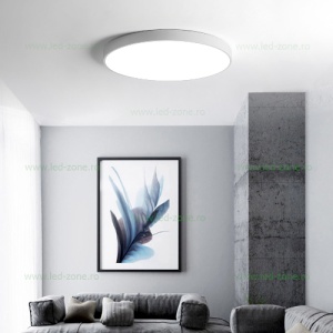 Panou LED 50W D-40cm Aplicat Alb RGB-CCT cu Telecomanda - Img 4