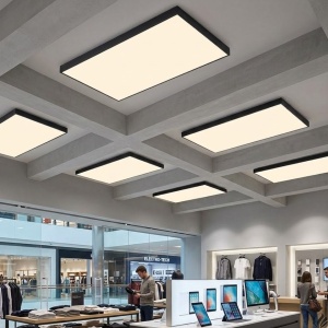 Panou LED 90W 120x60cm Aplicat Negru - Img 3