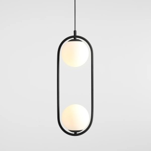 Pendul 2 Socluri E27 Negru LZ7107-2