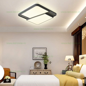 Plafoniera LED 96W Patrata 3 Functii cu Telecomanda LZ1129
