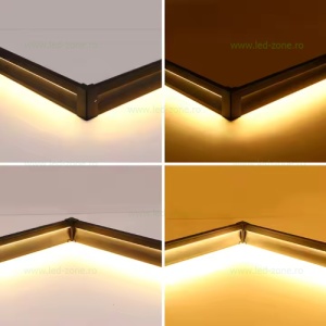 Profil Aluminiu Aplicat Dispersor Mat 2M 12MM Plinta  - Img 6