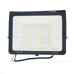 Proiector LED 100W 220V Slim Negru - Img 2