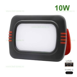 Proiector LED 10W Acumulator USB LZ8110