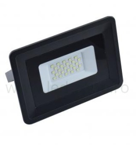 Proiector LED 20W 220V Slim Negru SMD2835