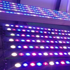 Proiector LED 24W 220V Liniar 100cm RGB Telecomanda Ovala - Img 3