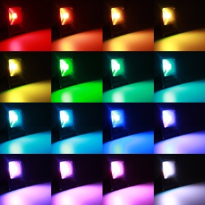 Proiector LED 30W Slim RGB Telecomanda - Img 4