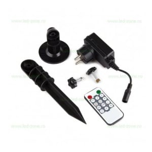 Proiector LED Laser cu Proiectie Lumini si Telecomanda Exterior