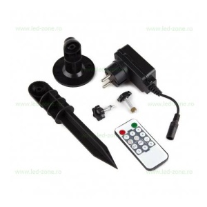 Proiector LED Laser cu Proiectie Lumini si Telecomanda Exterior - Img 2