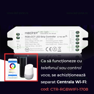 Receptor Banda LED RGB-CCT RF 12A Multizona - Img 3