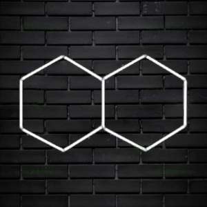 Set 2 Hexagoane LED Honeycomb 77W Tuburi 440mm - Img 5