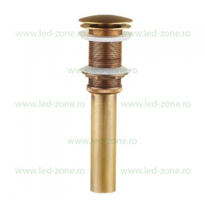 Sifon Lavoar Fara Prea Plin Cu Ventil Bronz Antichizat LZ8019F - Img 1