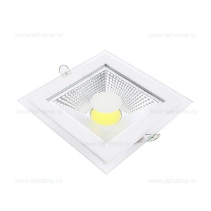 Spot LED 12W Patrat COB Sticla 3 Functii - Img 4
