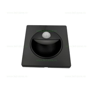 Spot LED 1W Patrat Negru Trepte Senzor LZ2980 - Img 3