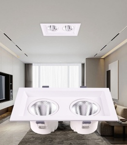 Spot LED 2x6W COB Dreptunghiular Mobil LZ616 - Img 3