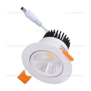 Spot LED 3W COB Rotund Mobil Alb LZ01