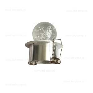 Spot LED 3W Mini Glob Sticla Rotund Alb - Img 3