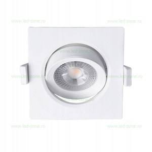 Spot LED 5W SMD Patrat Mobil Alb LZ1820