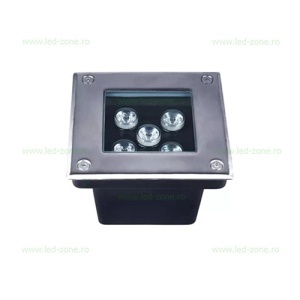 Spot LED Exterior Incastrat 5W 220V Patrat