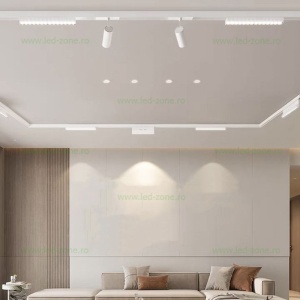 Spot LED Magnetic 12W Liniar Clar Alb Reglabil - Img 2