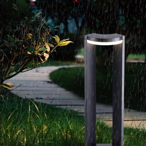 Stalp LED Gradina 10W Negru 78cm LZ01 - Img 1
