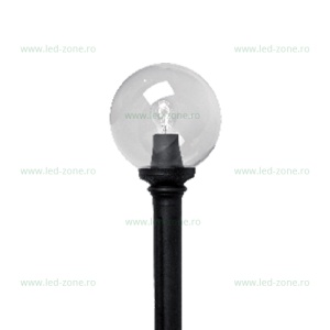 Stalp LED Gradina 6W Negru GLOBE 1M - Img 2