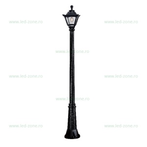 Stalp LED Gradina 8W Negru GOLIA 2.1M - Img 1