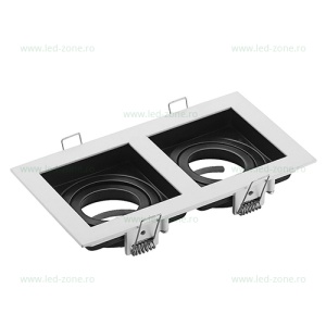 Suport Incastrat 2 Becuri Spot LED GU10 PETUNYA - Img 2