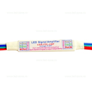 Amplificator Banda LED RGB Digitala 4 Fire 4 Iesiri - Img 2