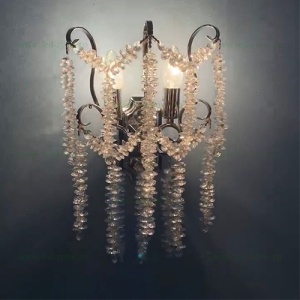 Aplica 2 Socluri E14 Cristal LZB6698 - Img 2