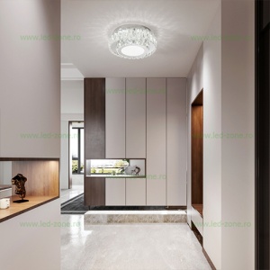Aplica LED 40W Argintiu 3 Functii Cristal LZ1108-300Y - Img 2