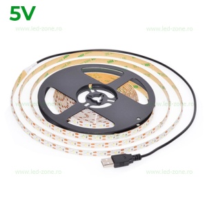 Banda LED 2835 60 SMD/ML Silicon 5V USB - Img 1