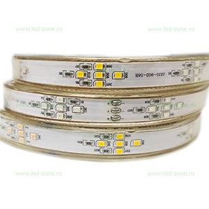 Banda LED 2835 90 SMD/ML Furtun Silicon 220V Multicolor - Img 2
