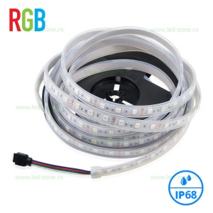 Banda LED 5050 60 SMD/ML RGB Submersibila 12V - Img 1