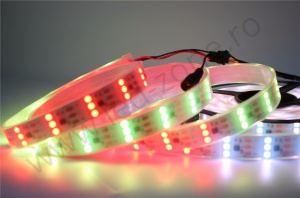 Banda LED 5050 90 SMD/ML Digitala RGB Submersibila 12V - Img 3
