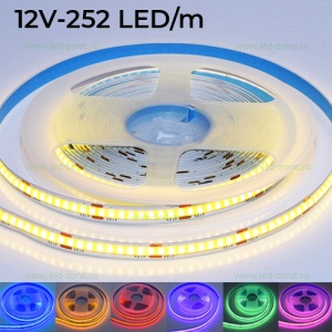 Banda LED COB 252 LED/ML Interior Diverse Culori 12V