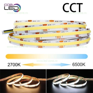 Banda LED COB 608 LED/ML CCT Interior 24V 3 Fire