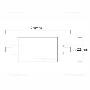 Bec LED 3.2W Pentru Proiector R7S 3 Functii - Img 3