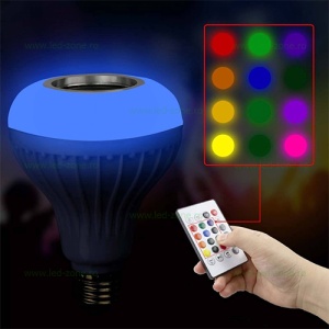 Bec LED E27 12W RGB Muzical Bluetooth Telecomanda - Img 4