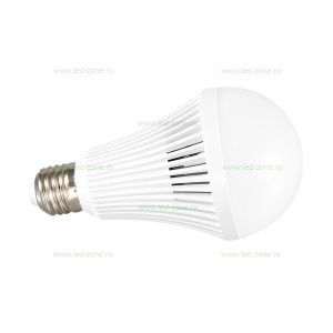Bec LED E27 9W Glob Mat Acumulator