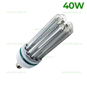 Bec LED E40 40W Corn Clar SMD2835 5U - Img 2