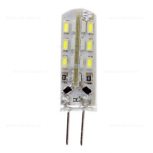 Bec LED G4 1.5W Corn Silicon 12V