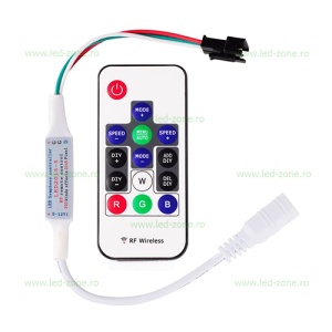 Controller Banda LED RGB Digitala 5-12V RF Telecomanda 14 Taste