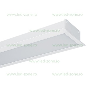 Corp Iluminat LED 24W 60cm Incastrabil Liniar EL-S77 Alb Emergenta - Img 2