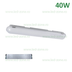 Corp Iluminat LED 40W 120cm Incastrabil Liniar BELLA Gri Emergenta