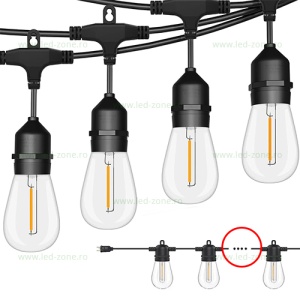 Ghirlanda 10M cu 10 Becuri LED ST