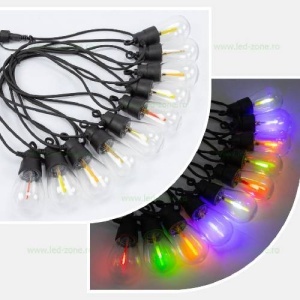 Ghirlanda LED Gradina Solara RGB 6.5M 10 Becuri