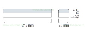 Indicator LED 13W Exit cu Autocolant MALDINI - Img 3