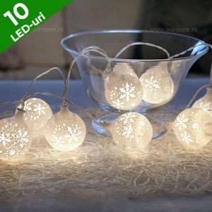 Instalatie Ghirlanda Globulete 10 LED-uri 135cm