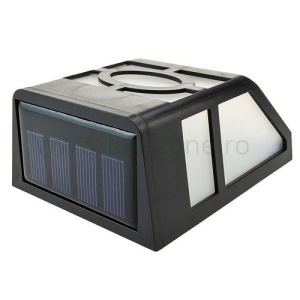 Lampa LED Exterior 0.5W 2 LED-uri Solara Negru - Img 3
